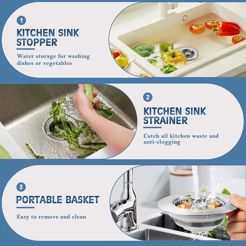 Sink Drain Strainer & Stopper
